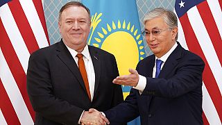 Mike Pompeo tours Kazakhstan with warning over Chinese investment