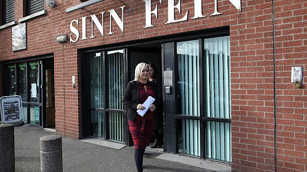 Kuzey İrlanda'da Sinn Fein partisi merkezi Kuzey İrlanda'da Sinn Fein partisi merkezi