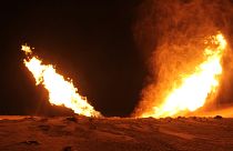 صورة أرشيفية لتفجير مماثل لخط الغاز عام 2012