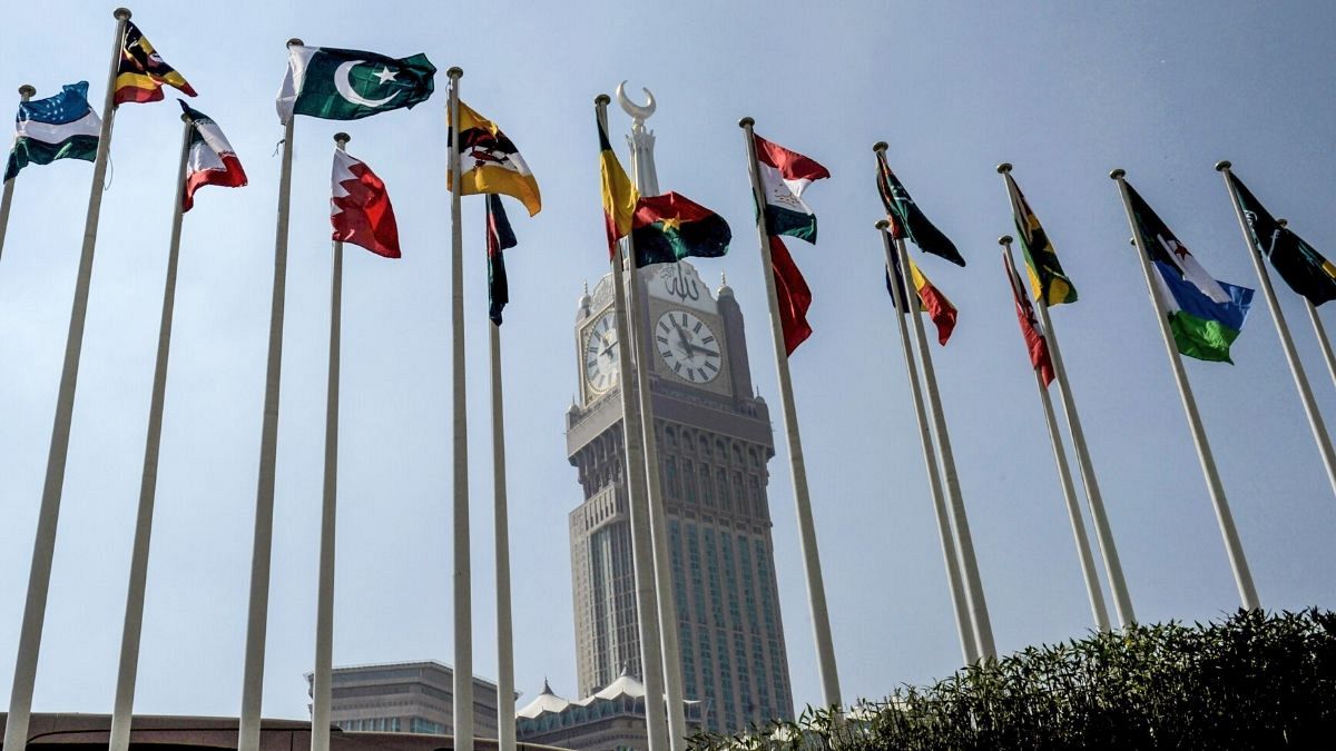 پرچم برخی از کشورهای عضو سازمان همکاری‌های اسلامی