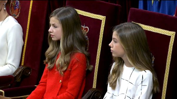 Kronprinzessin Leonor und ihre Schwester Sofia Kronprinzessin Leonor und ihre Schwester Sofia