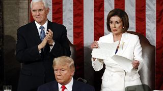 Party divisions on display as Trump gives annual State of the Union address