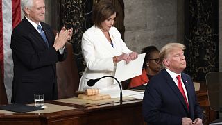 Nanci Pelosi rouba o palco a Trump no Discurso da Nação