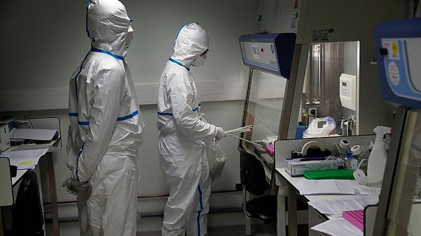 Des chercheurs de l'Institut Pasteur, à Paris, étudiant une souche du coronavirus 2019-nCoV, le 6 février 2020. Des chercheurs de l'Institut Pasteur, à Paris, étudiant une souche du coronavirus 2019-nCoV, le 6 février 2020.