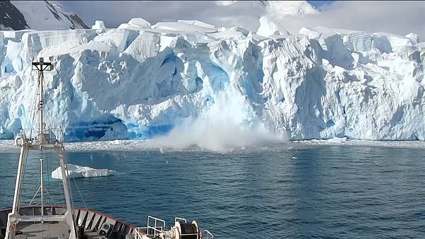 Effondrement d'un bloc de glace : un iceberg se forme sous leurs yeux Effondrement d'un bloc de glace : un iceberg se forme sous leurs yeux