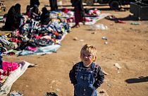 El Hol kampında bir çocuk