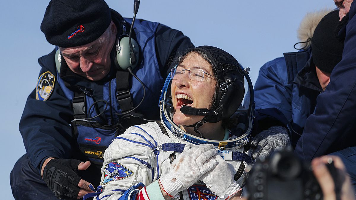 NASA astronotu Christina Koch, Dünya'ya döndü