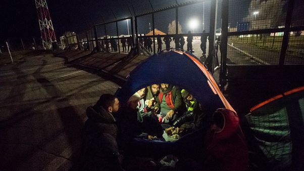 "Aprite le frontiere": 200 migranti al confine Serbia-Ungheria chiedono di entrare in Europa "Aprite le frontiere": 200 migranti al confine Serbia-Ungheria chiedono di entrare in Europa