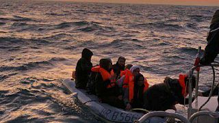 French authorities rescued 11 migrants attempting to cross teh English channel on February 7, 2020.