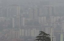 التلوث في مدينة سكوبي عاصمة مقدونيا الشمالية 