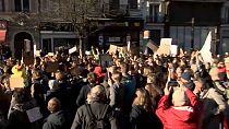 Climat : lycéens et étudiants dans les rues de Bruxelles pour exiger des mesures