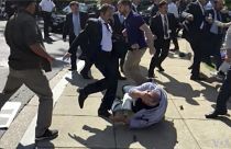 Erdoğan'ın korumaları Washington ziyaretinde protestoculara müdahale etti