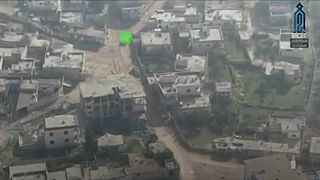 ویدئوی حمله انتحاری با خودروی بمب‌گذاری شده در استان ادلب سوریه