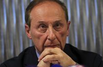 رئيس الاتحاد الفرنسي لرياضات التزلج ديدييه غايّاغيه خلال مؤتمر صحافي (الأربعاء 5 شباط/فبراير) 