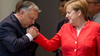 Angela Merkel és Orbán Viktor