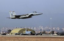 Adana'daki İncirlik Üssü'nden kalkış yapan Amerikan F-15 uçağı
