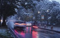 Sehr seltene Bilder: Schnee in Bagdad 