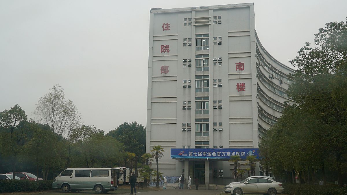 Un hospital de Wuhan, foco del virus 