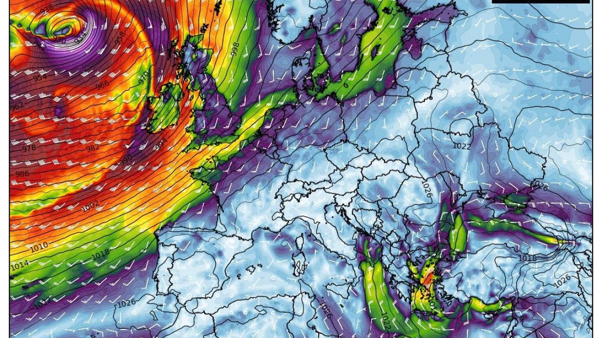 После "Киары" в Западную Европу придет ураган "Деннис"