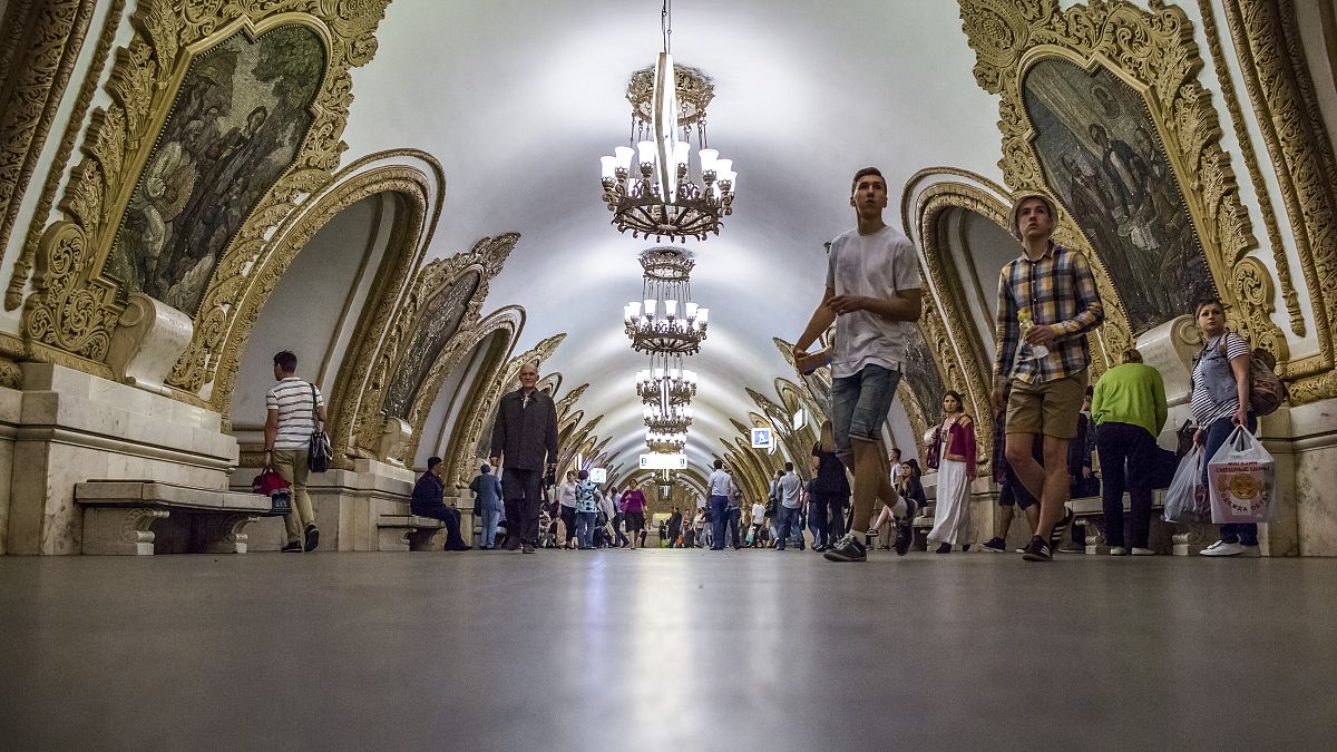 إحدى محطات مترو أنفاق موسكو 