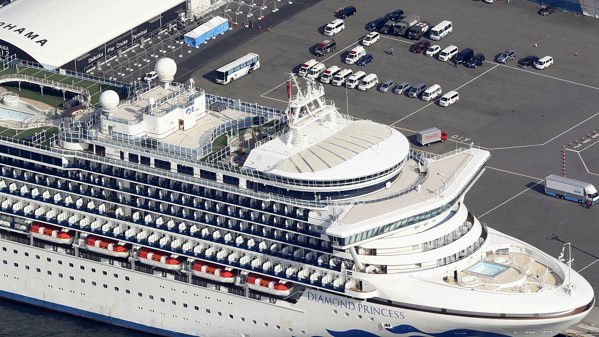 Diamond Princess gemisi 19 Şubat'a kadar Yokohama Limanı'nda karantinada kalacak
