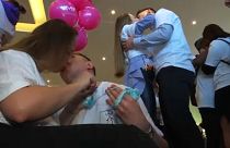 Csókcsatával készülnek a minszkiek a Valentin napra