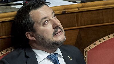 Matteo Salvini, le 12 février 2020, au Sénat à Rome, Italie