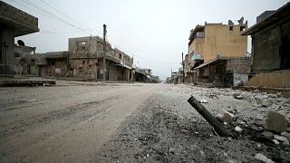  تصاویر پهپادی از ویرانه‌های دو روستای جنگزده سوریه