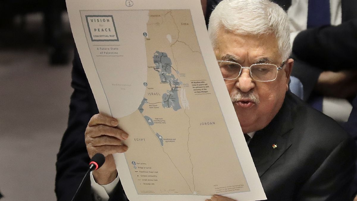 الرئيس الفلسطيني محمود عباس في مجلس الأمن 11 فبراير 2020
