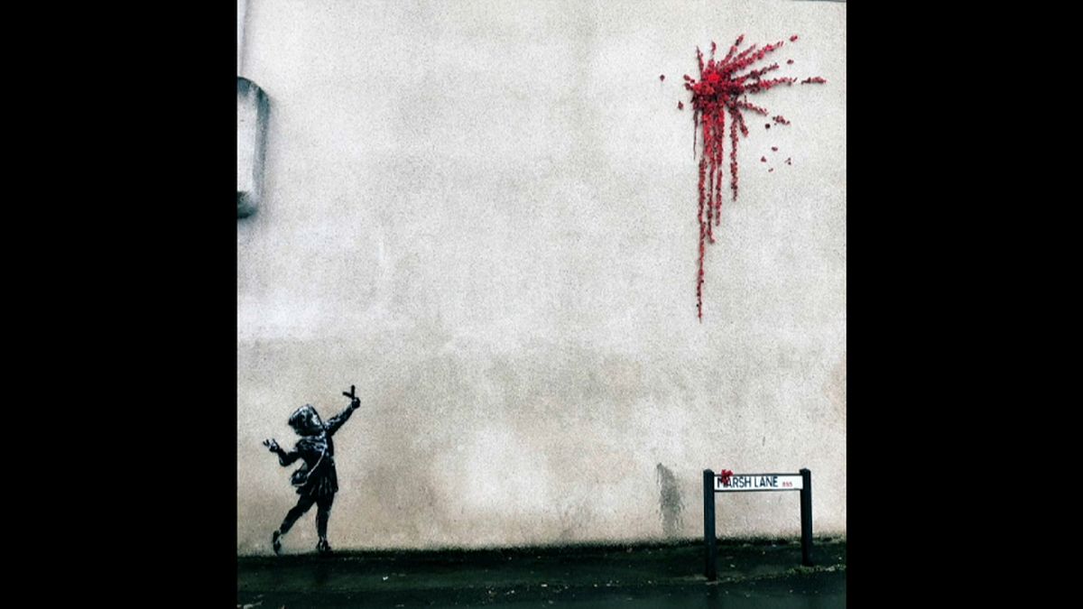 Neues Banksy-Werk in Bristol, der Heimatstadt des Künstlers
