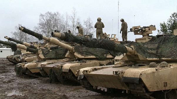 Αμερικανικά γυμνάσια με άρματα μάχης στην Λιθουανία Αμερικανικά γυμνάσια με άρματα μάχης στην Λιθουανία