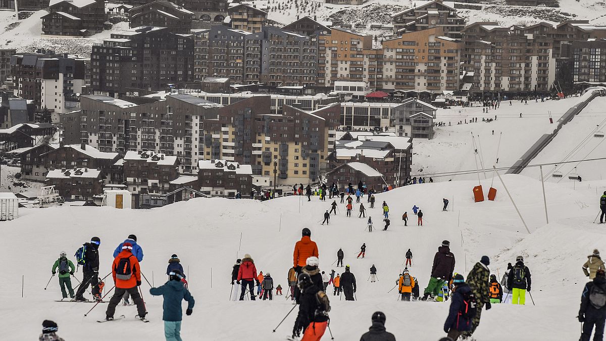Ski resort workers protest over unemployment reforms as France's busy winter season gets underway
