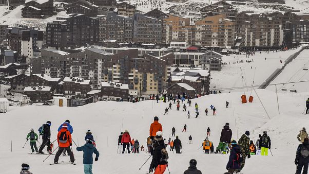 Ski resort workers protest over unemployment reforms as France's busy winter season gets underway Ski resort workers protest over unemployment reforms as France's busy winter season gets underway