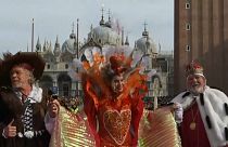 Venedig: Scharfschützen begleiten Flug des Karnevalsengels 