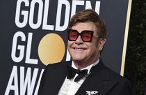 Elton John arrives at the 77th annual Golden Globe Awards at the Beverly Hilton Hotel on Sunday, Jan. 5, 2020, in Beverly Hills, Calif. (Photo by Jordan Strauss/Invision/AP)