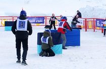 Rusya'da Japonların meşhur kar topu savaşı 'Yukigassen' turnuvası düzenlendi