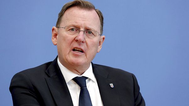 Bodo Ramelow (Linke), damals noch Ministerpräsident in Thüringen, im Oktober Bodo Ramelow (Linke), damals noch Ministerpräsident in Thüringen, im Oktober
