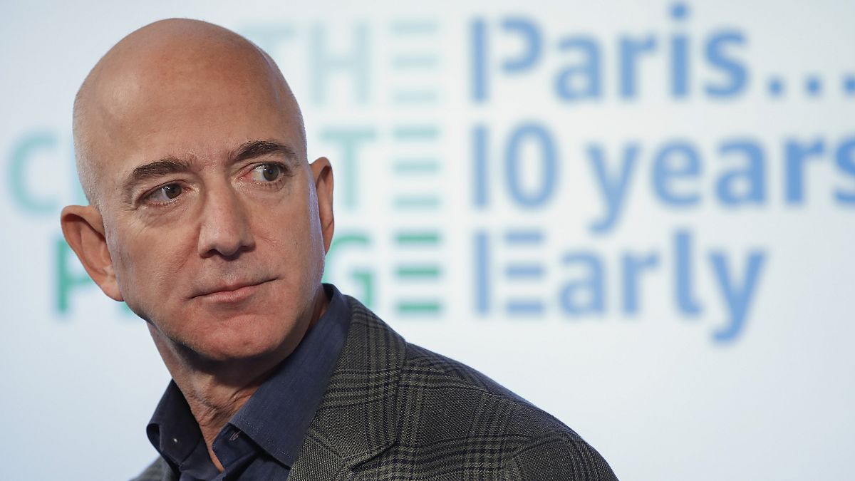 Amazon CEO Jeff Bezos in Washington, US, on Sept. 19, 2019.