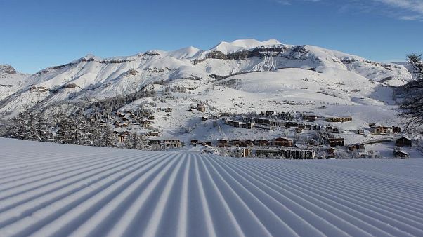 Les pistes de ski de Valberg, Guillaumes, France Les pistes de ski de Valberg, Guillaumes, France
