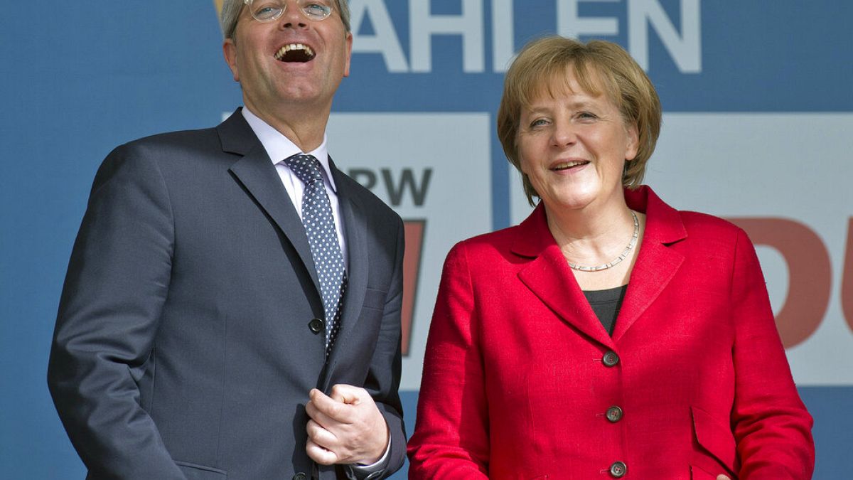 Röttgen und Merkel im Mai 2012