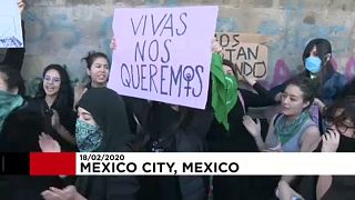  A nőket érő erőszak ellen tüntettek a mexikói állami rezidencia előtt