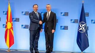 The Prime Minister of the Republic of North Macedonia, Oliver Spasovski visits NATO and meets with NATO Secretary General Jens Stoltenberg