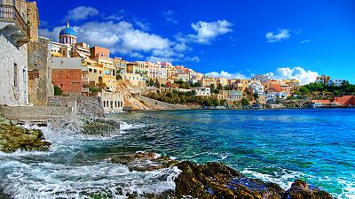 The island of Syros The island of Syros