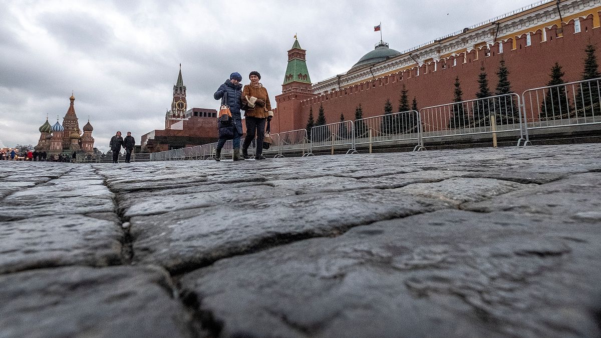 La Place Rouge déserte à Moscou, le 19 février 2020