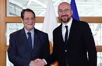 Ο Πρόεδρος της Δημοκρατίας, Νίκος Αναστασιάδης με τον Πρόεδρο του Ευρωπαϊκού Συμβουλίου, Charles Michel