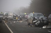 حادث إصطدام عشرات السيارات في كندا/ صورة توضيحية 