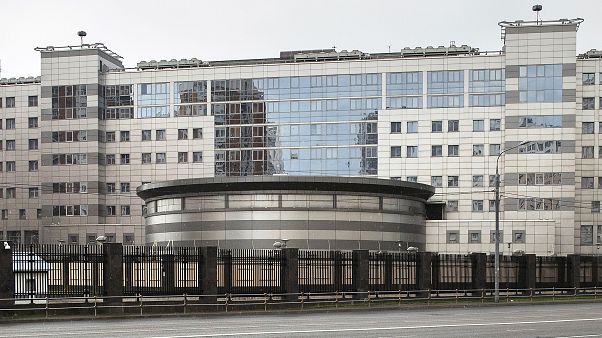 Здание Главного управления Генерального штаба Вооруженных Сил России, также известное как российская служба военной разведки в Москве, Россия. Здание Главного управления Генерального штаба Вооруженных Сил России, также известное как российская служба военной разведки в Москве, Россия.