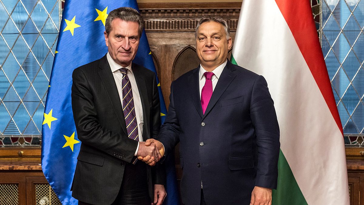 Günther Oettinger és Orbán Viktor