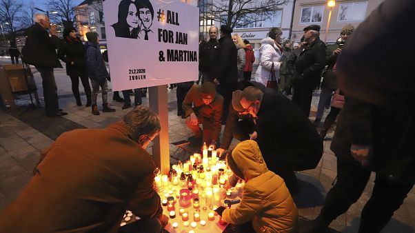 A Kuciak-gyilkosságra emlékeztek A Kuciak-gyilkosságra emlékeztek