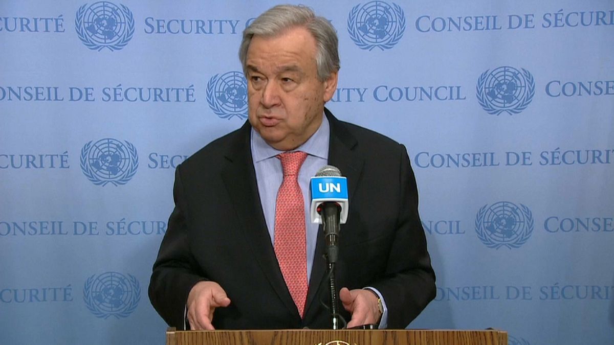 الأمين العام للأمم المتحدة يدعو إلى وضع حدّ للمعاناة الإنسانية في إدلب